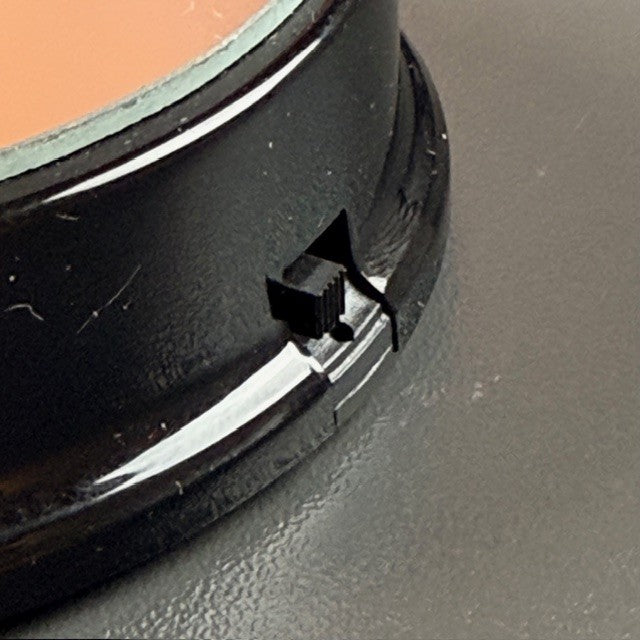 Sort rund batteri lysbase