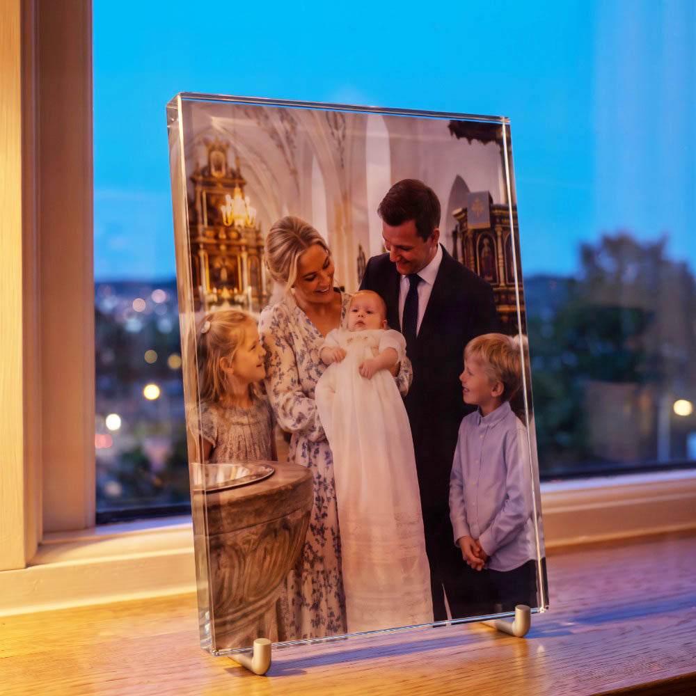 Printglas med farvetryk